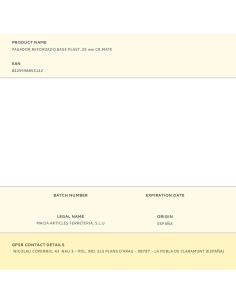 Pasador reforzado base plástica 25 mm cromo mate 2