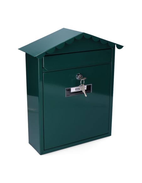 Buzon de acero modelo tradition verde 260 x 90 x 355 mm