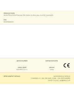 Micro pila litio botón max-pro cr2016 3 v ø20 x 1,6 mm, blister 5 uds 2