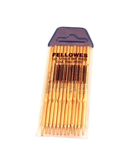 Recambio boligrafo peana fellowes ref. 64314 azul blister 12 uds
