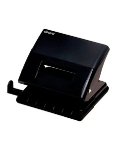 Perforadora para papel de 2 punzones negro