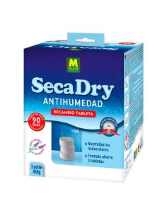 Recambio secadry antihumedad tableta, 3 x 450 g