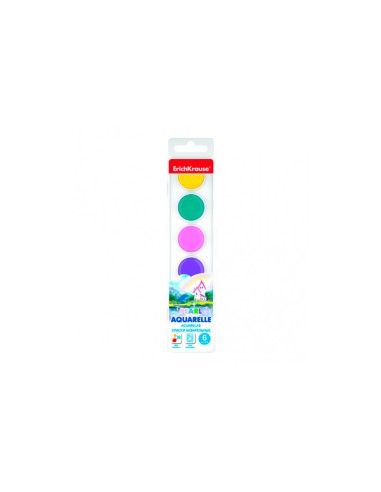 Acuarelas estuche 6 colores perlados