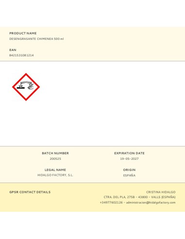 Desengrasante para barbacoas y hornos 500 ml