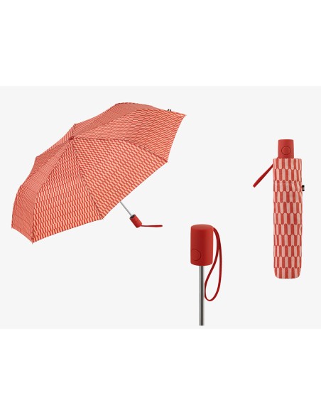 Paraguas automático estampados ovalados con uv 50+, colores surtidos