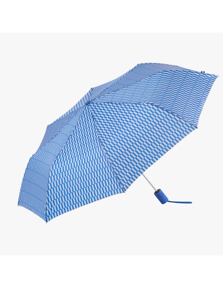 Paraguas automático estampados ovalados con uv 50+, colores surtidos