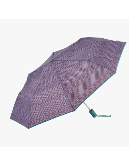 Paraguas automático estampado étnico con uv 50+, colores surtidos
