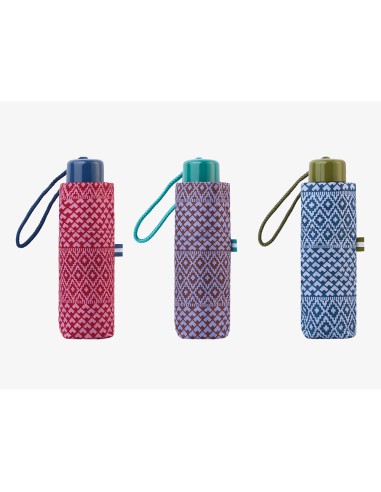 Paraguas mini manual estampado étnico con uv...