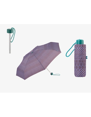 Paraguas mini manual estampado étnico con uv...