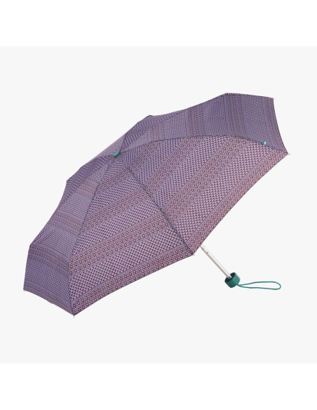 Paraguas mini manual estampado étnico con uv 50+, colores surtidos