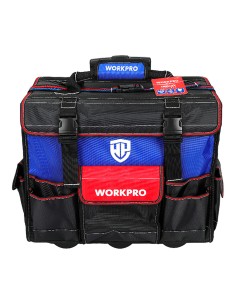 Bolsa de herramientas rígida con ruedas, 46 x 27 x 40 cm