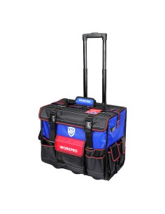 Bolsa de herramientas rígida con ruedas, 46 x 27 x 40 cm 2