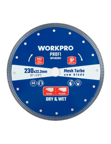 Disco de corte, diamante, diente continuo, profi, ø125 x 22,2 x 10 mm