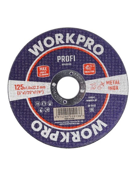 Disco de corte, metal, profi, ø125 x 2,5 x 22,2 mm