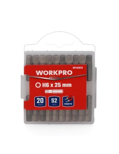 Puntas magnéticas h6 x 25 mm, juego de 20 piezas