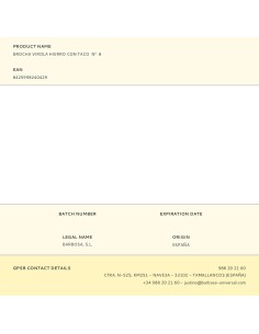 Brocha virola hierro con taco nº 8 ø4 cm 2