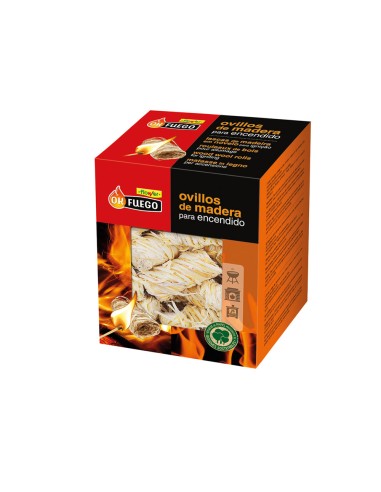 Okfuego ovillos de madera para encendido, 24 uds