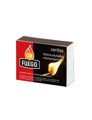 Okfuego cerillas de cocina 100 uds x 3 cajas