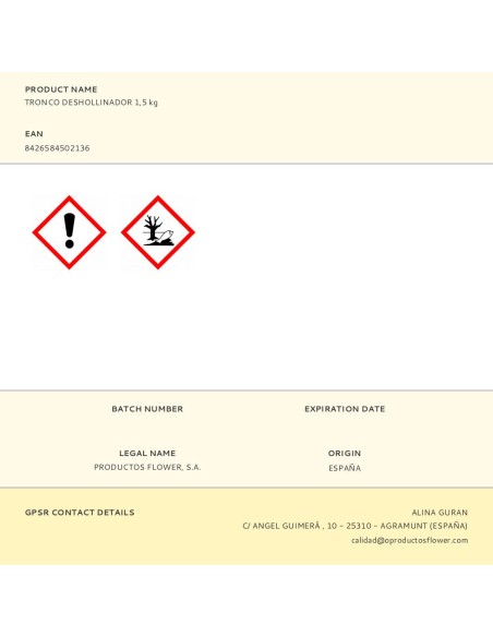 Okfuego tronco deshollinador