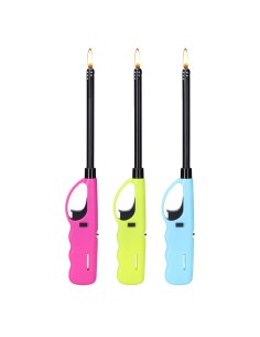 Encendedor de cocina de gas recargable 27x4x2cm colores surtidos (blister) 2