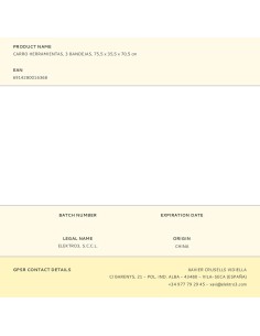 Carro herramientas, 3 bandejas (herramienta no incluida), 75,5 x 35,5 x 70,5 cm 2