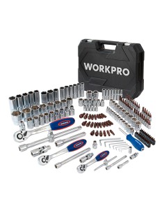 Juego herramientas, mecánico, 1/4"+ 3/8"+ 1/2", 172 piezas