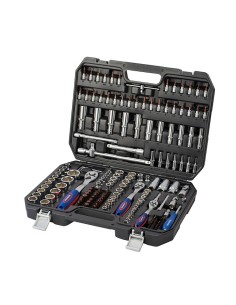 Juego herramientas, mecánico, 1/4"+ 3/8"+ 1/2", 172 piezas 2