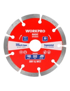 Disco corte diamante, diente segmentado, basic, ø115 x 22,2 x 7 mm