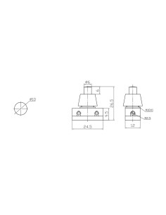 Interruptor unipolar pulsador 2a 250v blanco 2