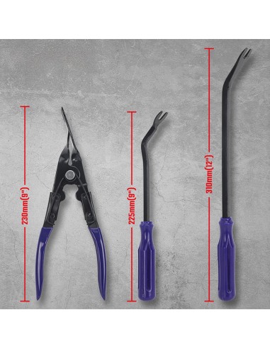 Herramientas saca grapas, 3 piezas
