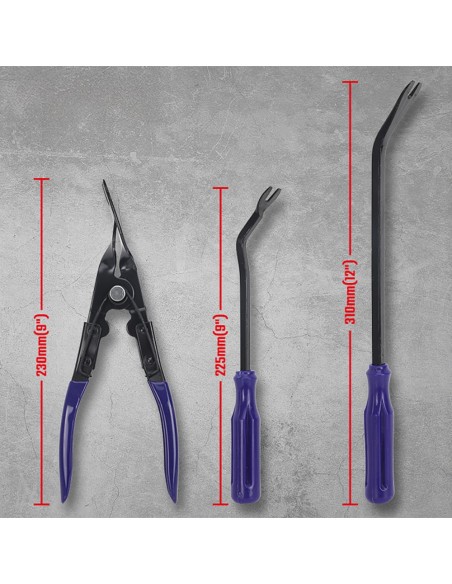 Herramientas saca grapas, 3 piezas