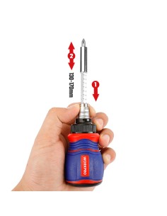 Destornillador de carraca, juego de 11 piezas 2