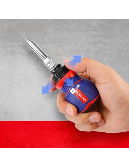 Destornillador de carraca, juego de 11 piezas