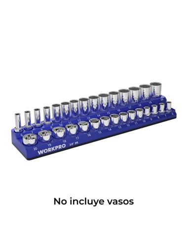 Organizador magnético vacío para vasos de 3/8" estándar