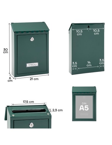 Buzón individual exterior, pequeño, civic,...