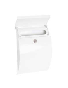 Buzón individual exterior, pequeño, galan, acero, blanco, 21 x 7,5 x 29 cm 2