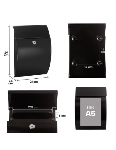 Buzón individual exterior, pequeño, galán,...