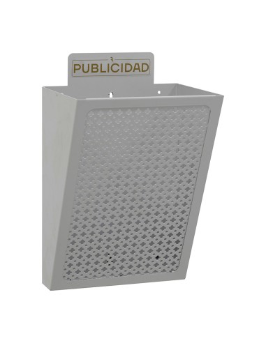 Cesta de publicidad e2302, acero, plata, 22 x 19 x 35,5 cm