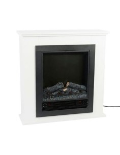 Estufa/chimenea eléctrica con repisa modelo lugano 1800 w