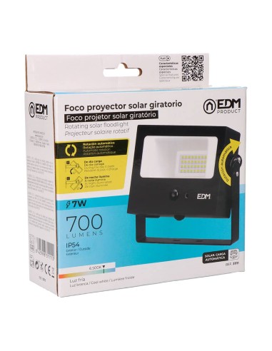 Foco proyector solar auto basculante 7 w 700...