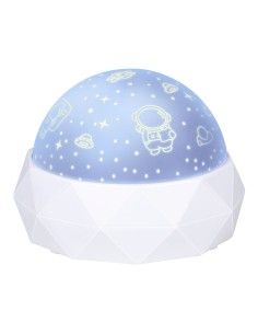 Luz nocturna decorativa led proyección espacial 11,5 x 11,5 x 9 cm 2