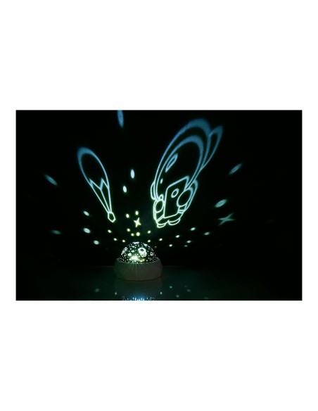 Luz nocturna decorativa led proyección espacial 11,5 x 11,5 x 9 cm