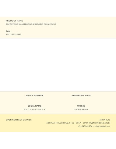 Soporte de smartphone giratorio para coche