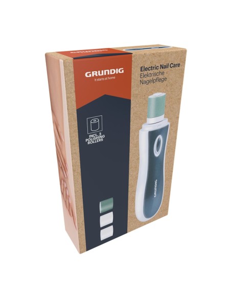 Pulidor de uñas, con 3 rodillos pulidores