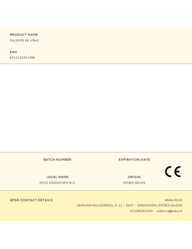 Pulidor de uñas, con 3 rodillos pulidores