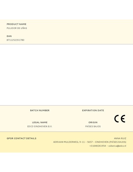 Pulidor de uñas, con 3 rodillos pulidores