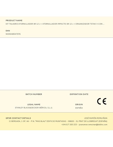 Kit taladro atornillador xr 12 v + atornillador...