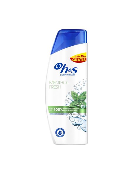 Champú anticaspa menthol fresh 235 + 15 ml