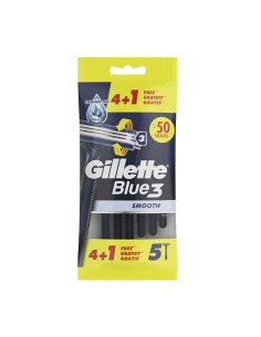 Maquinilla de afeitar desechable blue 3 smooth, pack de 4+1