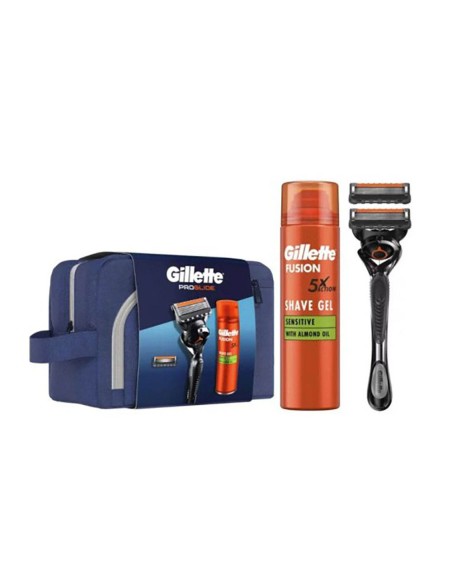 Neceser proglide, maquinilla + 2 recambios y gel de afeitar